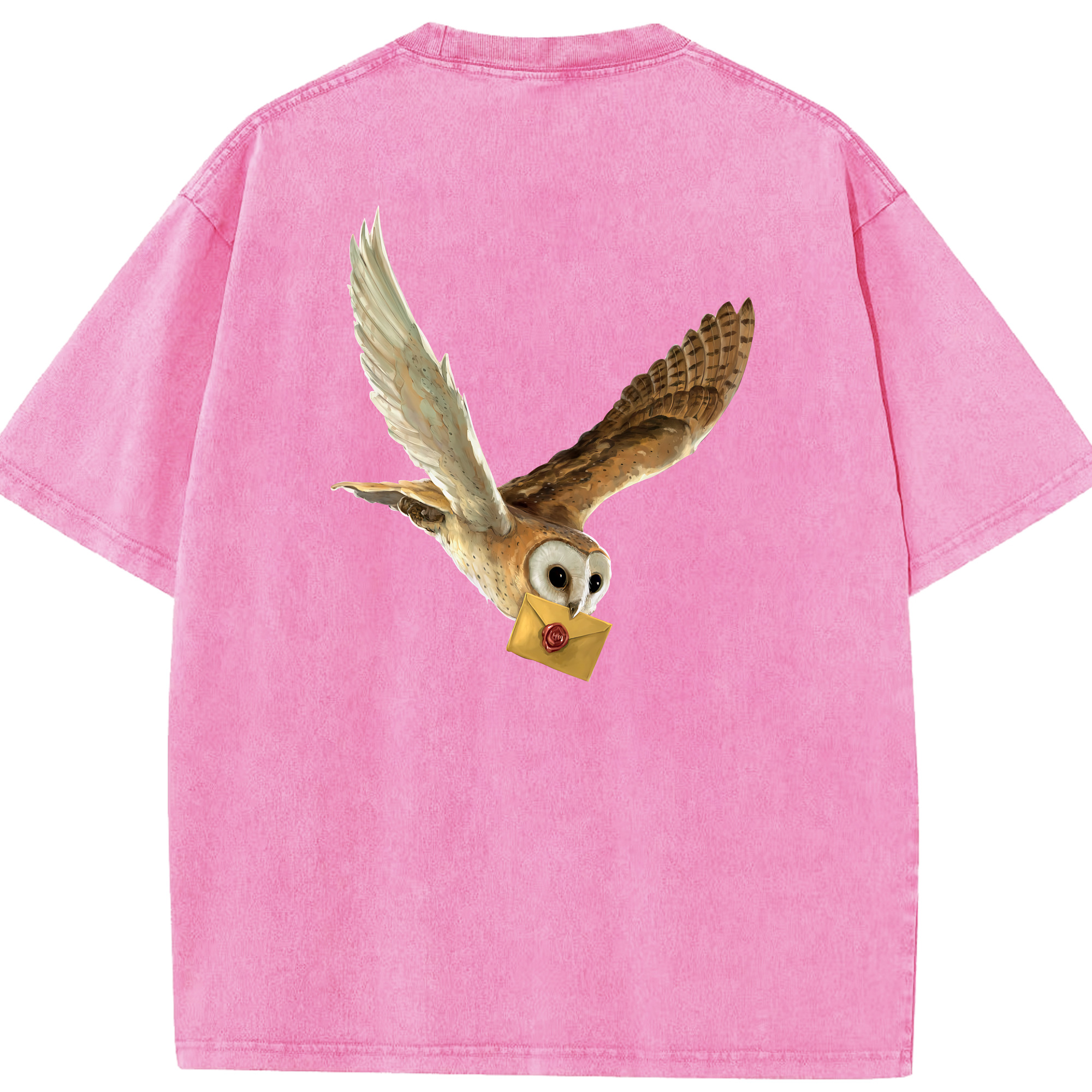 （画像用） Harry Potter ハリー・ポッターシリーズ 綿100% ヴィンテージ風 半袖Tシャツ（背面プリント）